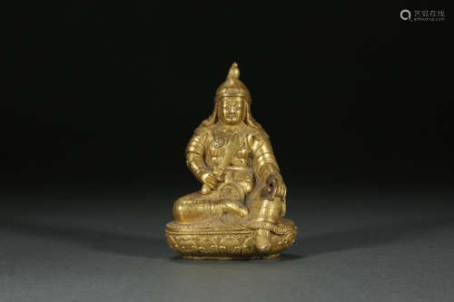 CHINESE BRONZE SEATED BUDDHA