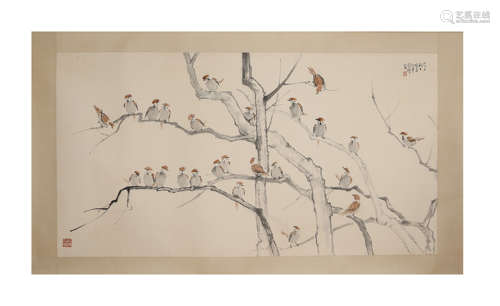 CHINESE PAINTING AND CALLIGRAPHY BY XU BEIHONG