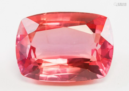 18.30ct Cushion Natural Padparadscha Sapphire GGL