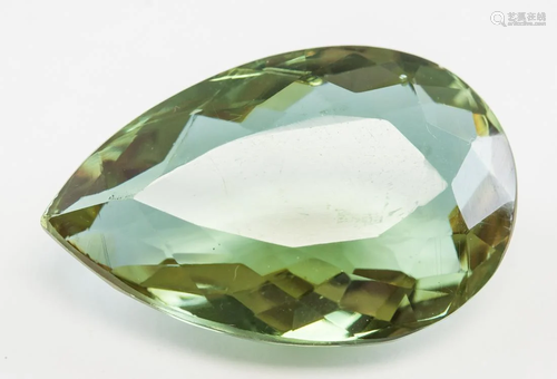 46.05ct Pear Cut Brown to Green Alexandrite GGL