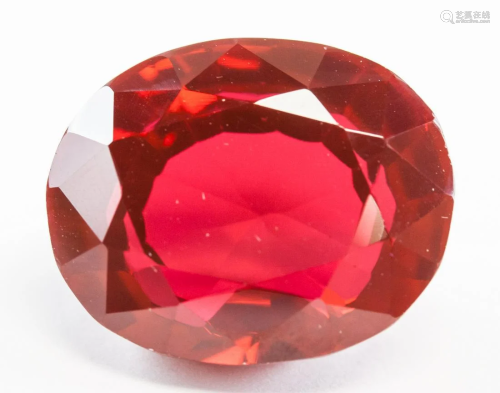 40.35ct Oval Cut Blood Red Natural Ruby GGL