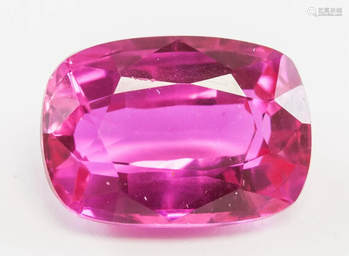 10.40ct Cushion Cut Pink Natural Ruby GGL