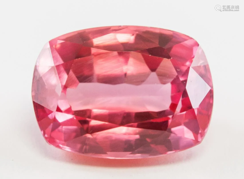 11.95ct Cushion Natural Padparadscha Sapphire GGL