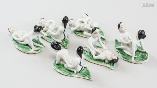 Lot of 6 Amorous Porcelain Couples