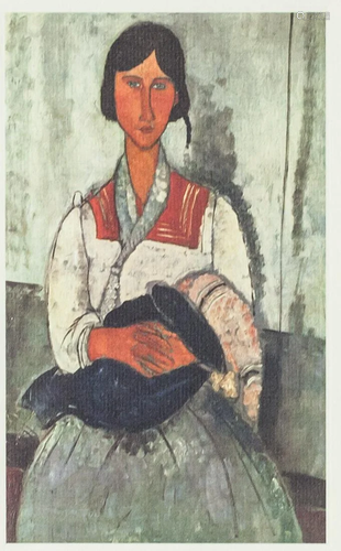 Italian Lithograph XXX/C Signed Modigliani