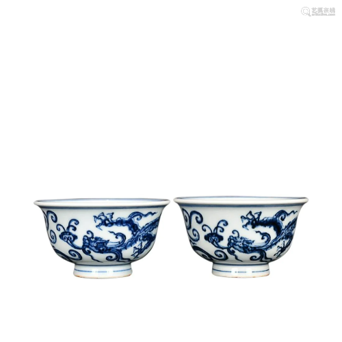 BLUE & WHITE 'CHILONG' CUP