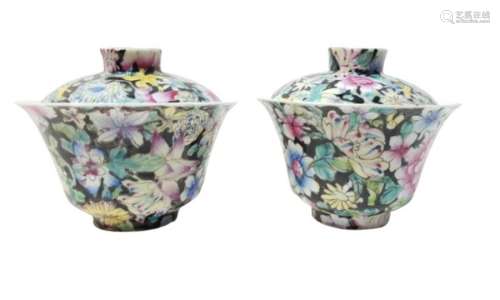Late 19th/Early 20th Centuary Chinese Famille Rose Bowls