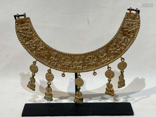 Gandhara Silver Gold Gilt Necklace