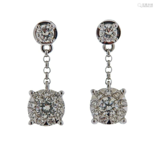 Memoire Gold Diamond Dangle Earrings