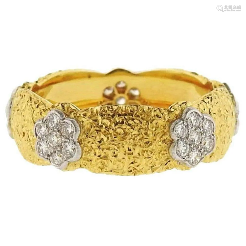 Buccellati Eternelle Gold Diamond Wedding Band Ring