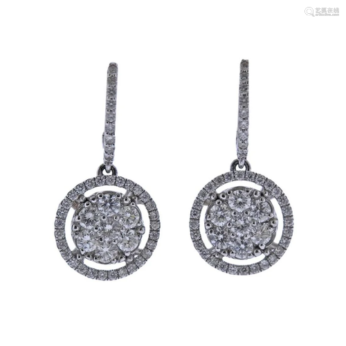 Diamond Gold Drop Earrings