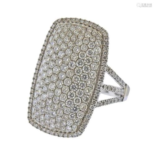 Gregg Ruth Diamond Gold Cocktail Ring