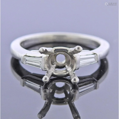 Platinum Diamond Engagement Ring Setting