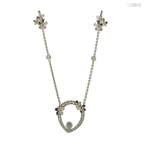 Theo Fennell Gold Diamond Flower Pendant Necklace