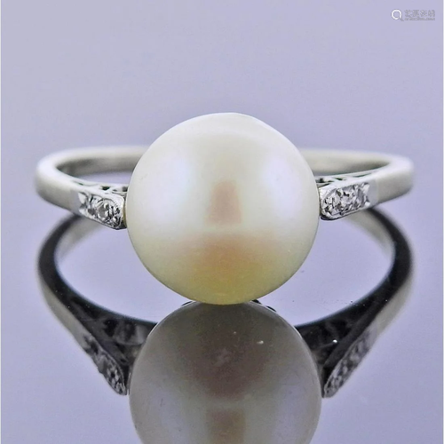 Antique Pearl Diamond Ring