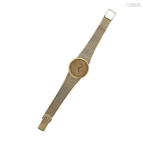 Piaget 14k Gold Backwind Watch