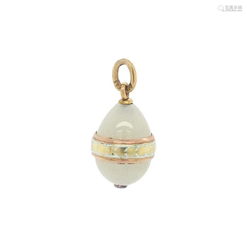 Antique Faberge Egg Pendant