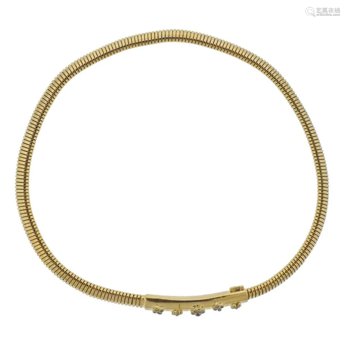 Cartier 18k Gold Diamond Flexible Necklace