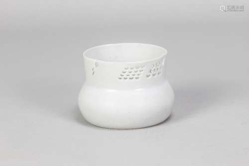 VICTOR MARGRIE (born 1929); a pierced porcelain pot covered ...