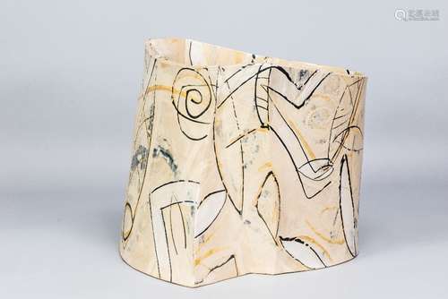 ALISON BRITTON (born 1948); a large earthenware vessel cover...