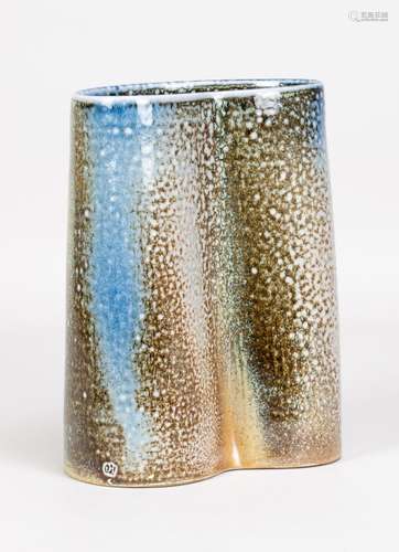 JANE HAMLYN (born 1940); an altered salt glazed vase, impres...