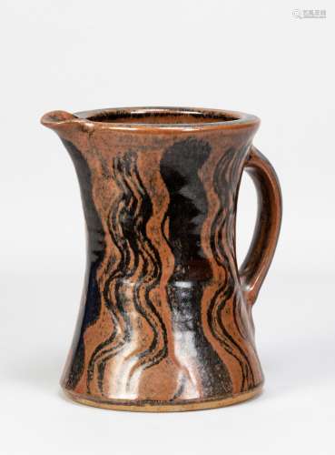 MICHAEL CASSON (1925-2003); a waisted stoneware jug covered ...