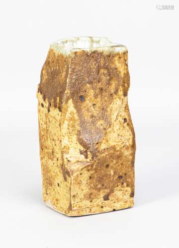 COLIN PEARSON (1923-2007); a rectangular stoneware vase cove...