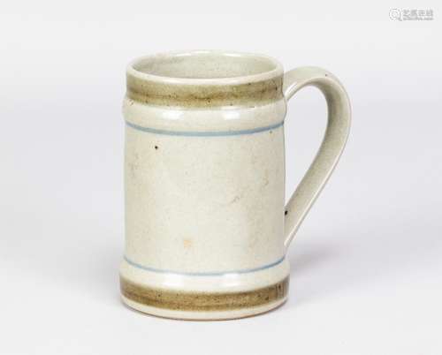 DONALD MILLS (1922-1996); a stoneware tankard, painted DM ma...