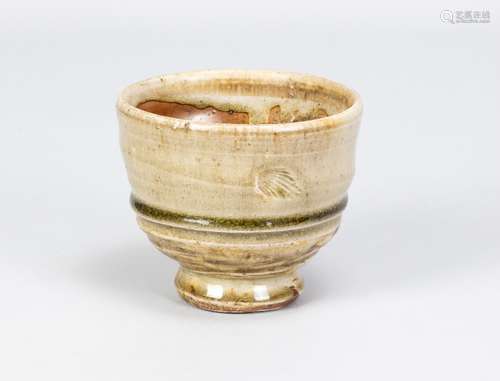 PATRICK SARGENT (1956-1998); a stoneware yunomi with impress...