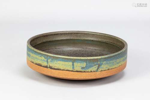 ROBIN WELCH (1936-2019); a straight sided stoneware bowl par...