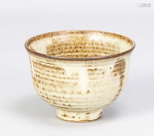 EMMANUEL COOPER (1938-2012); an early stoneware footed bowl ...