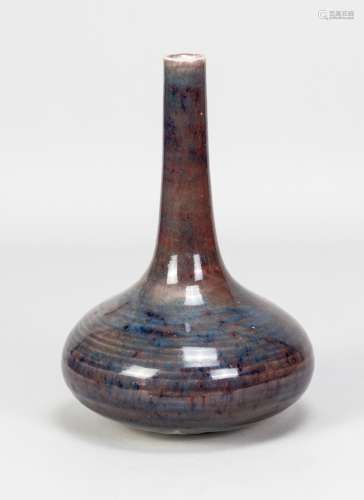 DEREK DAVIS (1926-2008); a large porcelain bottle with narro...