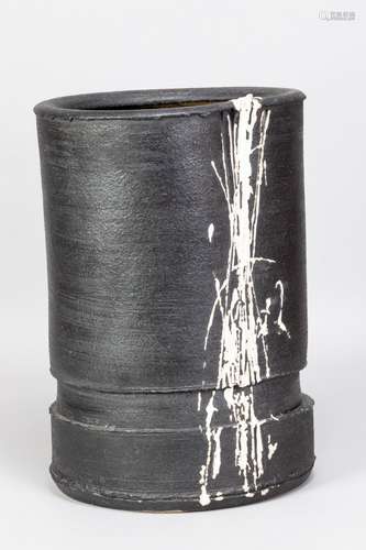 DAN KELLY (born 1953); a large altered stoneware vessel cove...