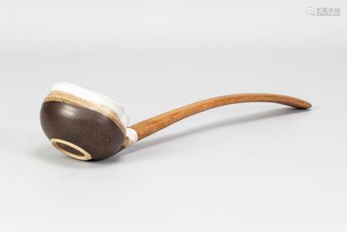 MARIANNE DE TREY (1913-2016); a stoneware ladle with tin and...