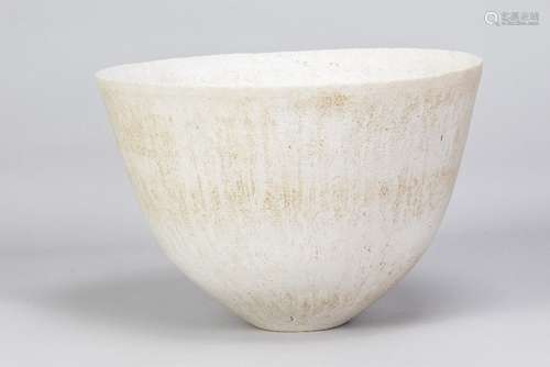 JOHN WARD (born 1938); a large deep stoneware vessel covered...