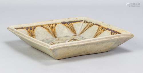 VERA TOLLOW (born 1931); a square stoneware dish covered in ...