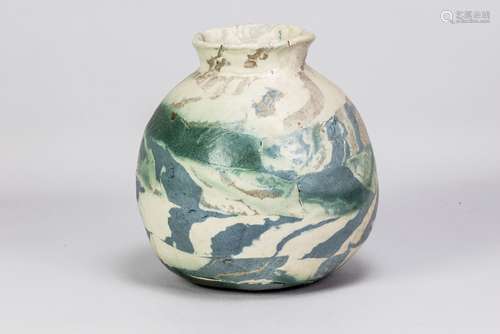 EWEN HENDERSON (1934-2000); an early vessel, mixed laminated...