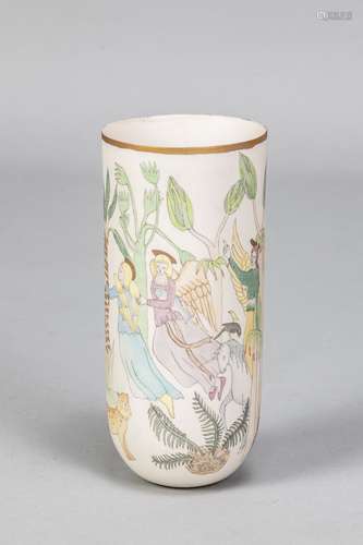 JANE OSBORN-SMITH (1952-2013); a porcelain vase decorated wi...