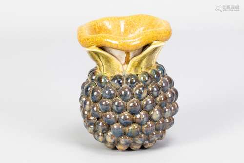 KATE MALONE (born 1959); a stoneware pineapple vase with cry...