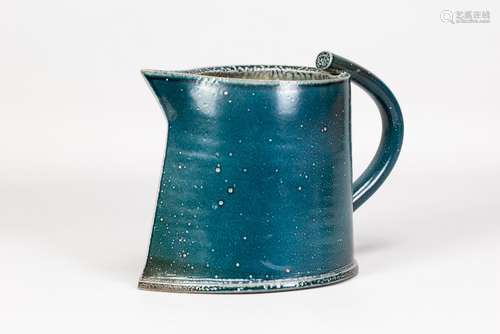 WALTER KEELER (born 1942); a large salt glazed jug with beak...