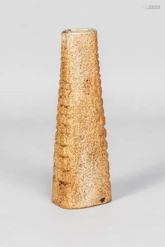 DAN ARBEID (1928-2010); a tapered stoneware vessel with inci...