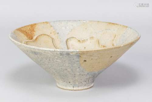 GILLIAN LOWNDES (1936-2010); a conical stoneware bowl covere...