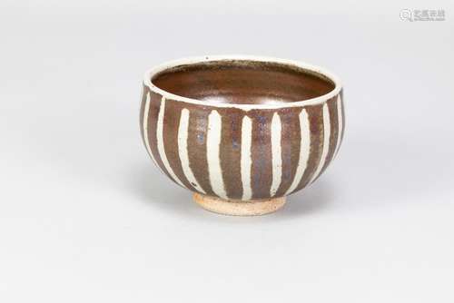 URSULA MOMMENS (1908-2010); a stoneware bowl with striped de...