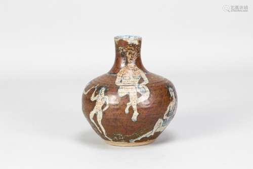 ERIC JAMES MELLON (1925-2014); a stoneware vase decorated wi...