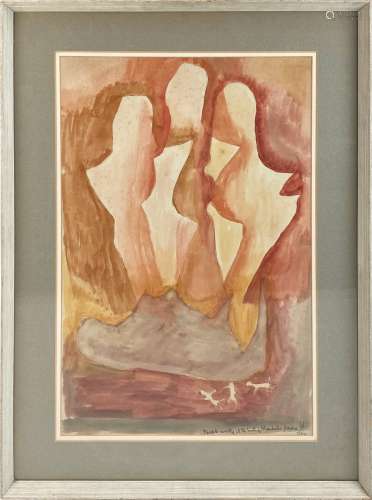 SAM HAILE (1909-1948); '3 people assisting at the birth of M...