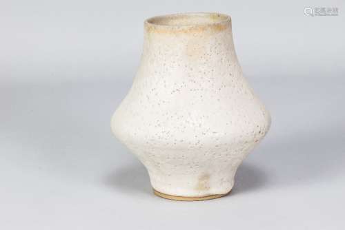 LUCIE RIE (1902-1995); a stoneware vase of swollen form cove...