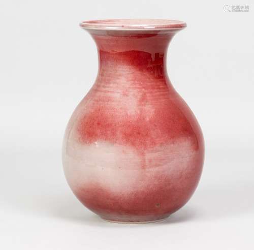 GEORGE WILSON (1924-2004); a bulbous stoneware vase covered ...