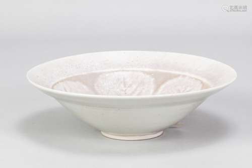 GEORGE WILSON (1924-2004); a stoneware bowl covered in mottl...