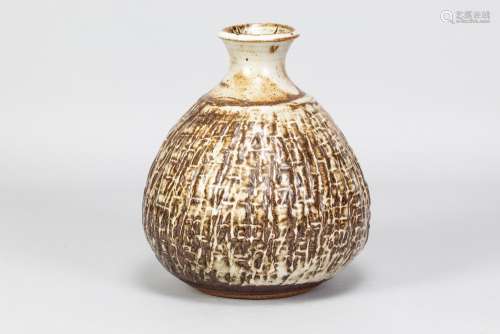 JANET LEACH (1918-1997) for Leach Pottery; a squat stoneware...