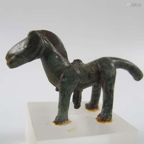 Iran ancien. Statuette de cheval en bronze, amulette. Lurist...